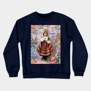 Religious Infant of Prague Jesus Crewneck Sweatshirt